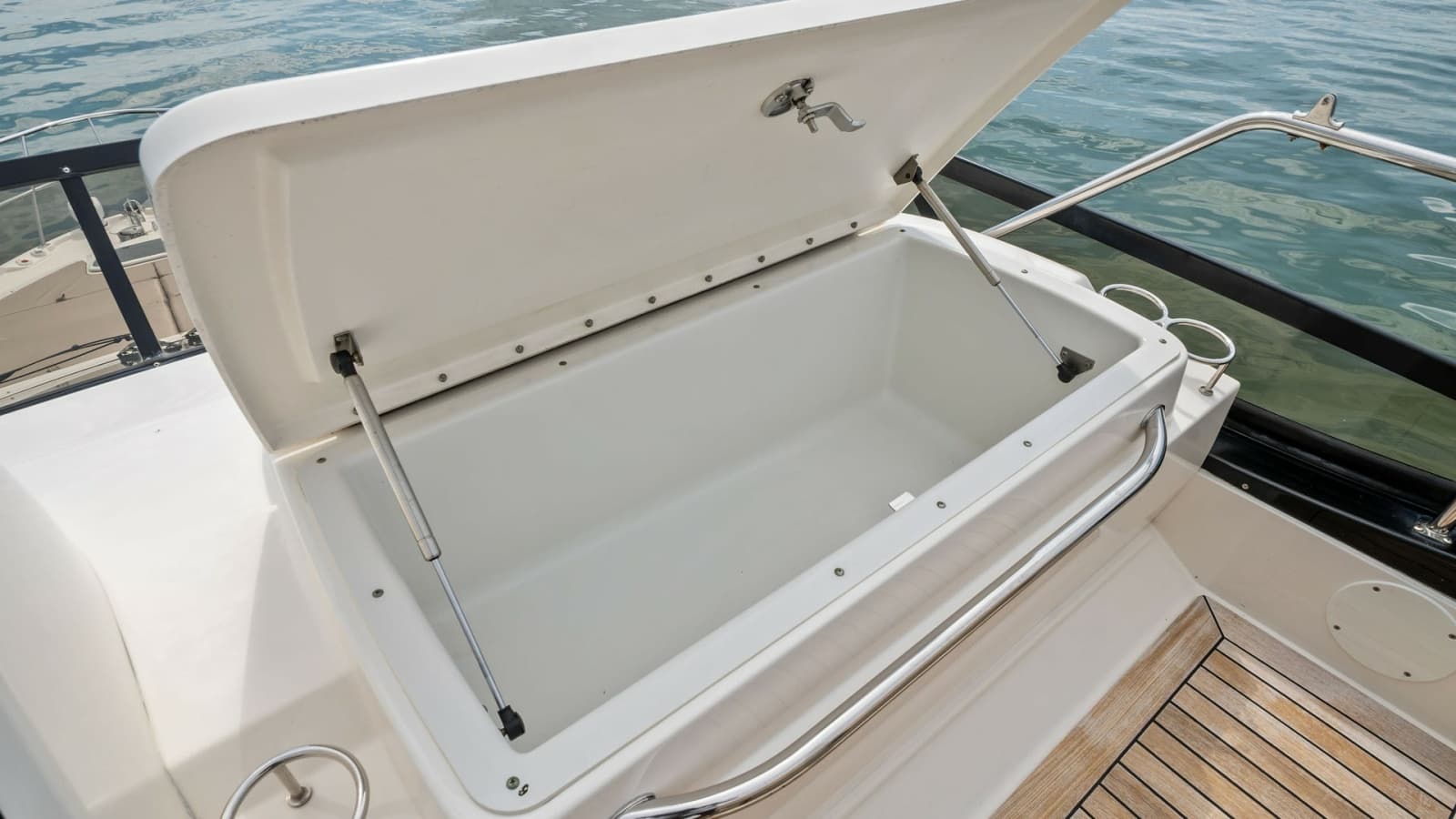 Spacious Aft Deck Storage Compartment