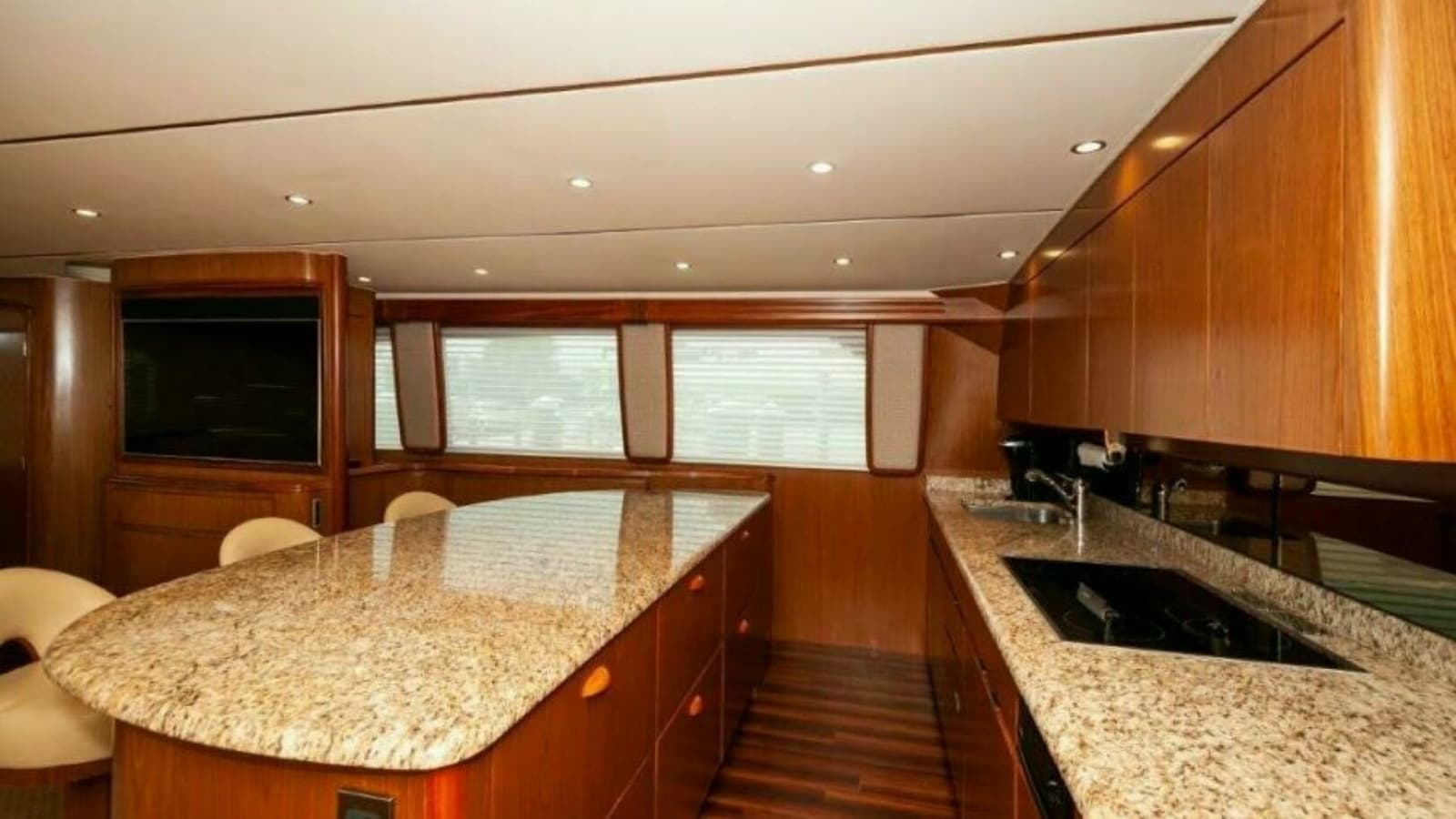 2012 76 Viking Sky Bridge Barefoot Drive Galley (2)