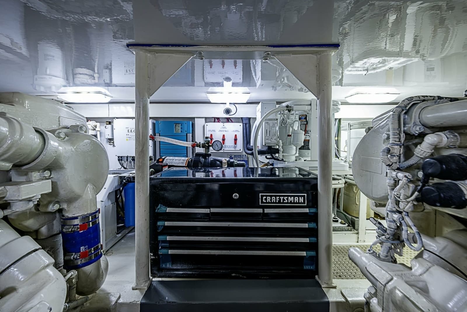 Viking 52 - Catchin Time - Engine Room
