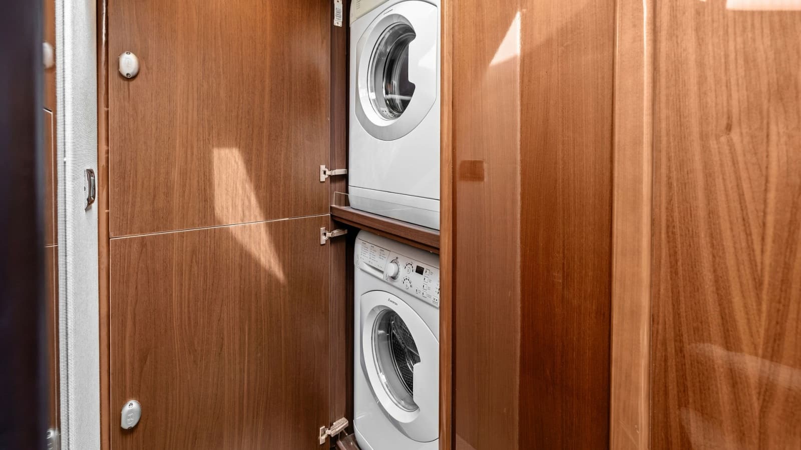Laundry Cabinet with Washer and Dryer