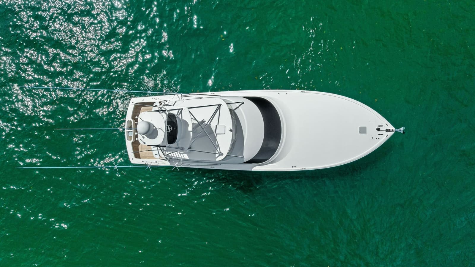 Aerial View of Flybridge and Deck