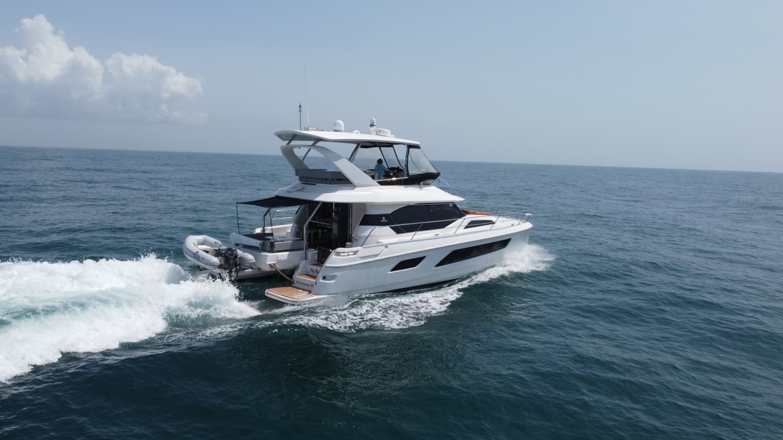 Aquila 44 CAT Aft View
