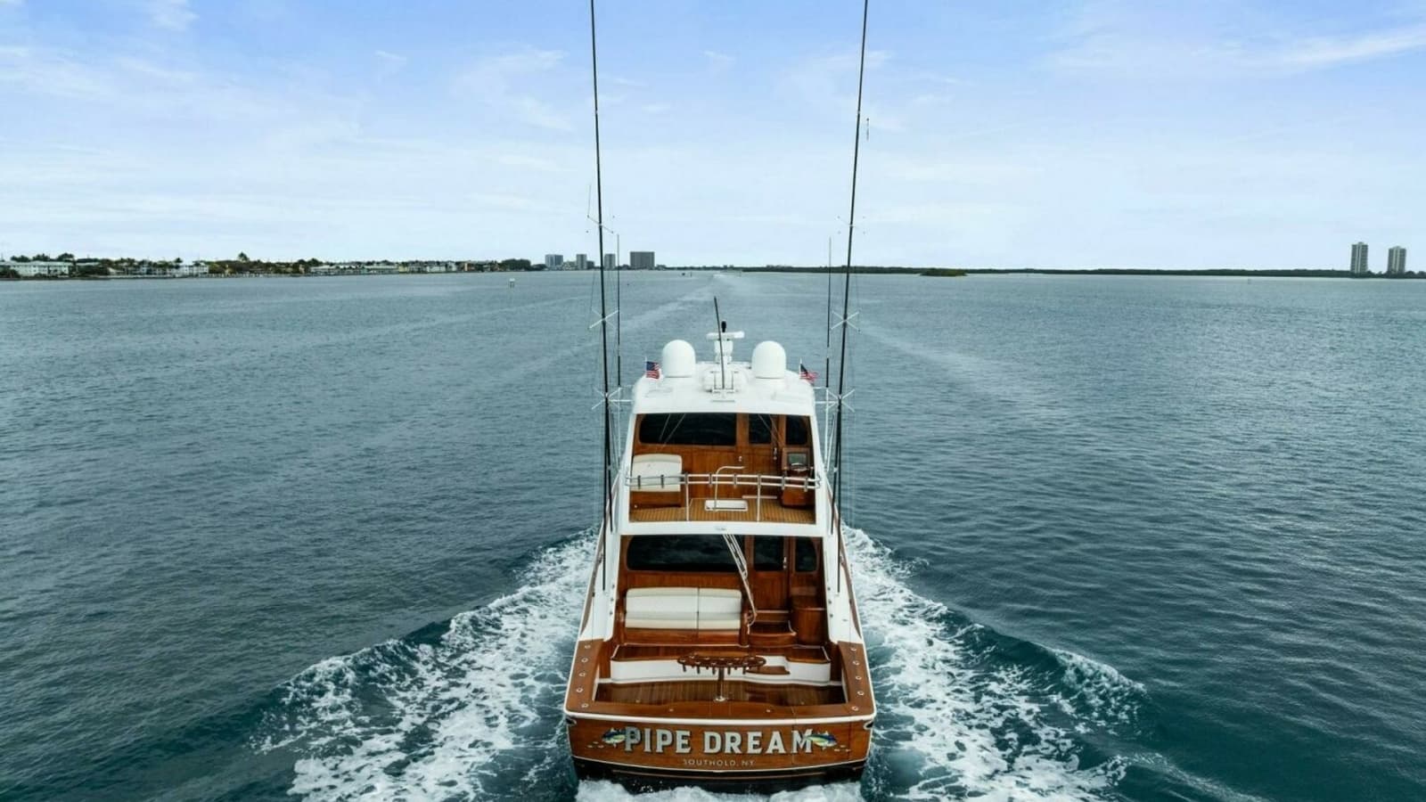 2022 Viking 68 Enclosed Bridge- PIPE DREAM- Transom