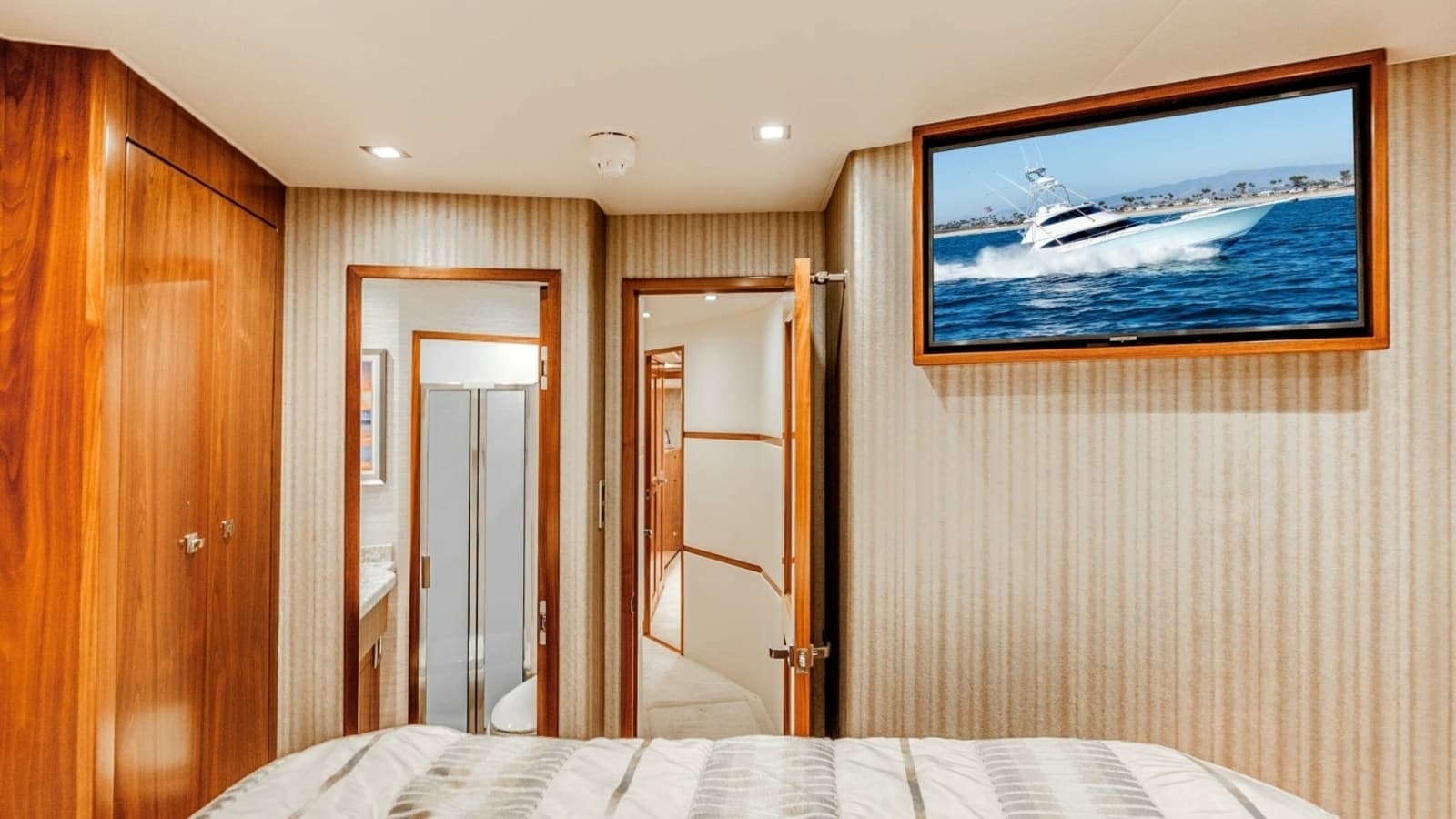 2018 Viking 72 Convertible "50 Caliber" - Guest Stateroom with Ensuite