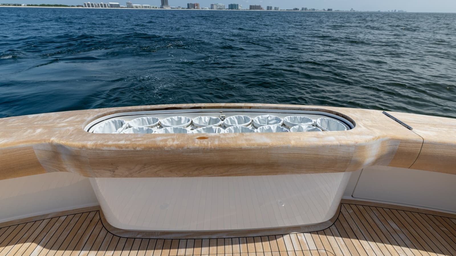 Teak Cockpit with Live Bait Well