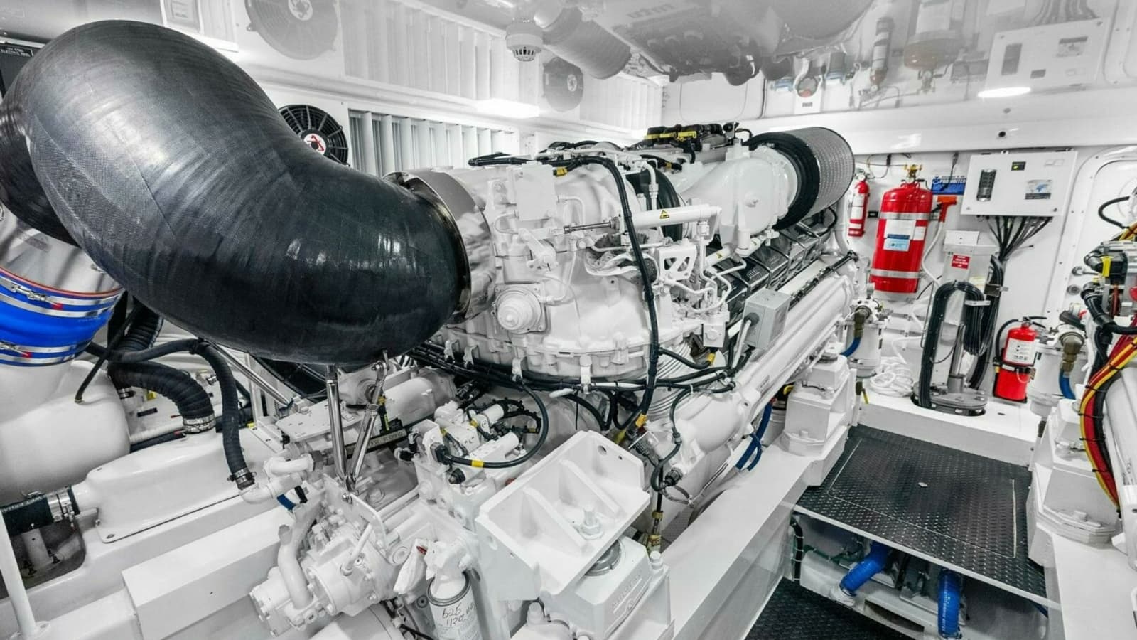 2022 Viking 68 Enclosed Bridge- PIPE DREAM- Engine Room