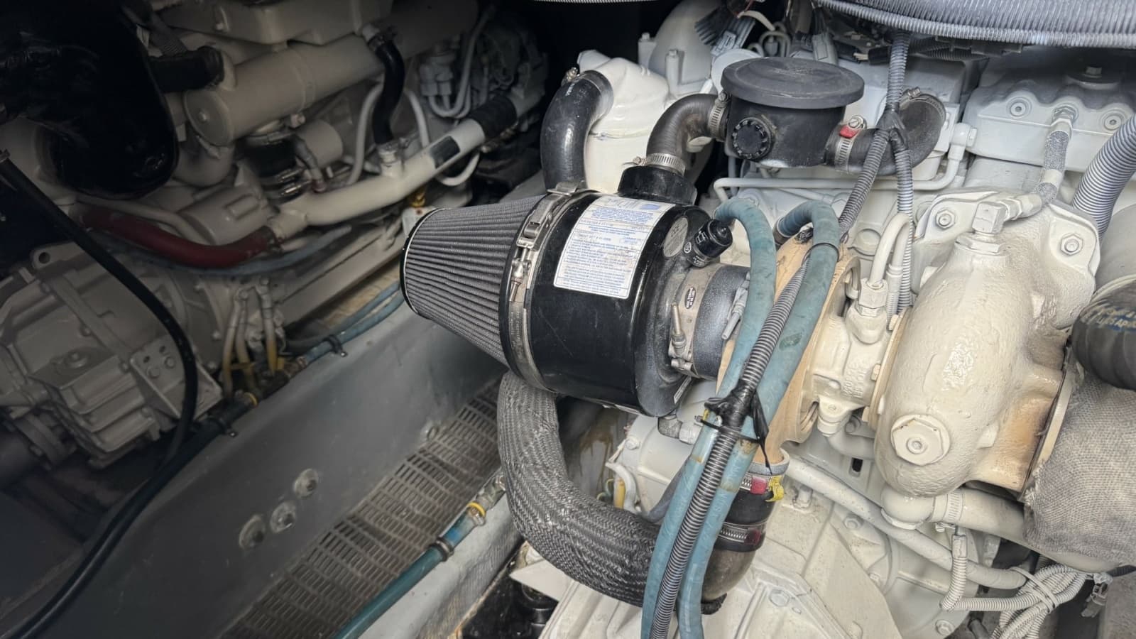 Engine Compartment with Diesel Engine