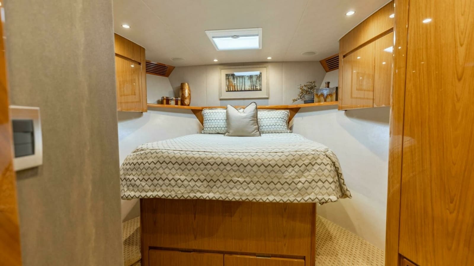 2013 Viking 76 Convertible- REEL FIRE- Forward VIP Stateroom