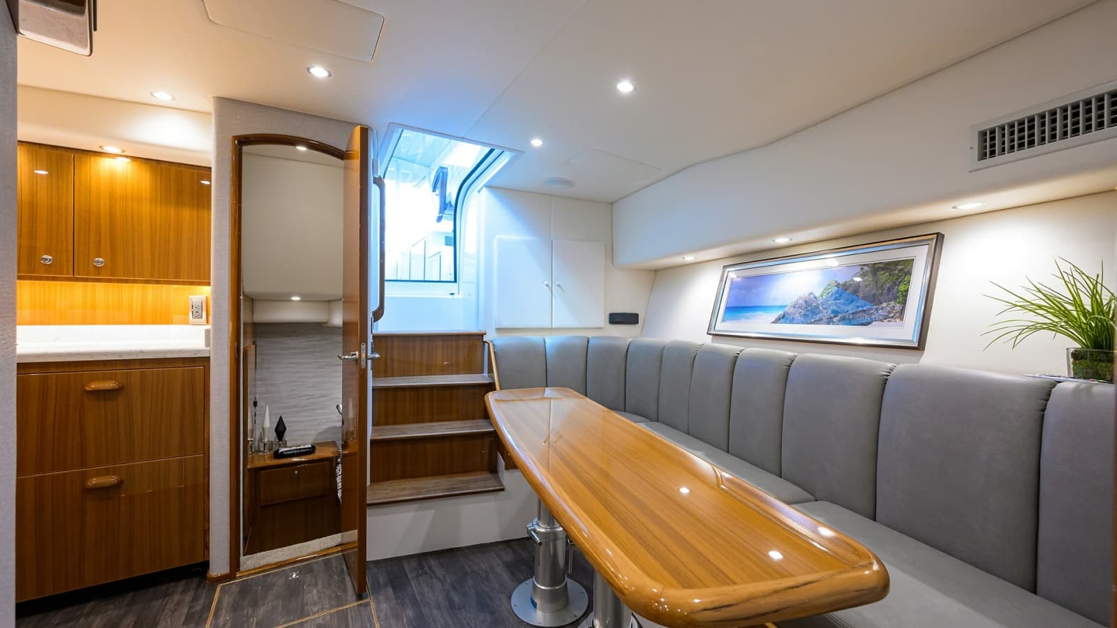 Spacious Interior Salon with Dinette