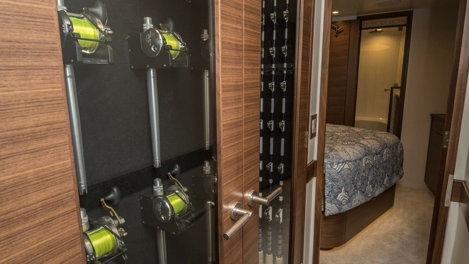 2026 Winter Custom Yachts 75 Open Convertible- MISS CARRIE- Rod Storage