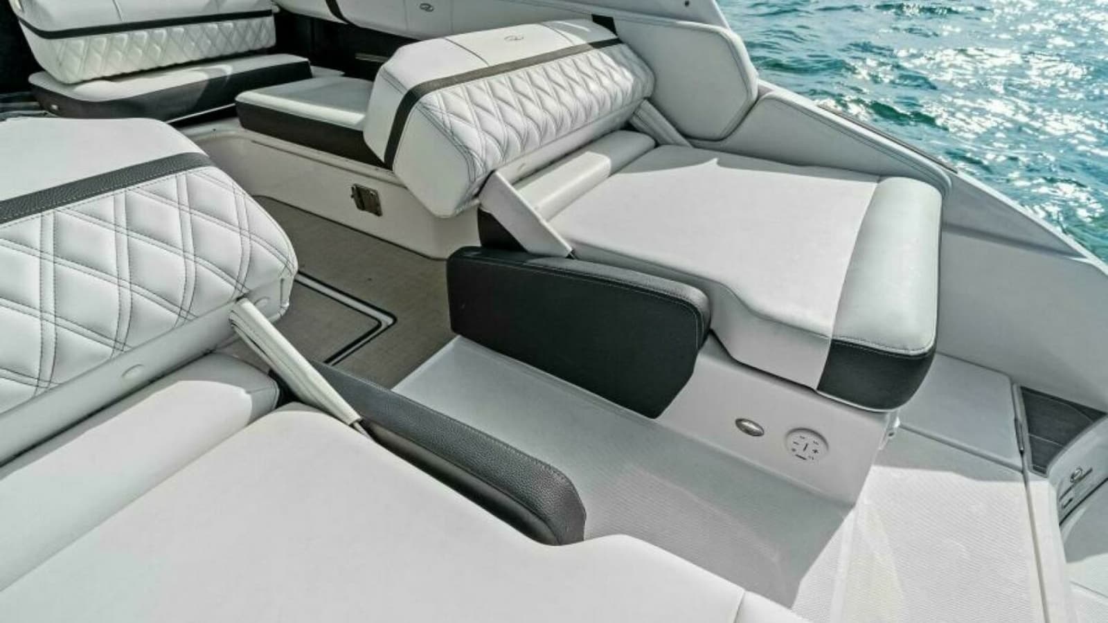 Spacious Aft Seating Area with Sunpad