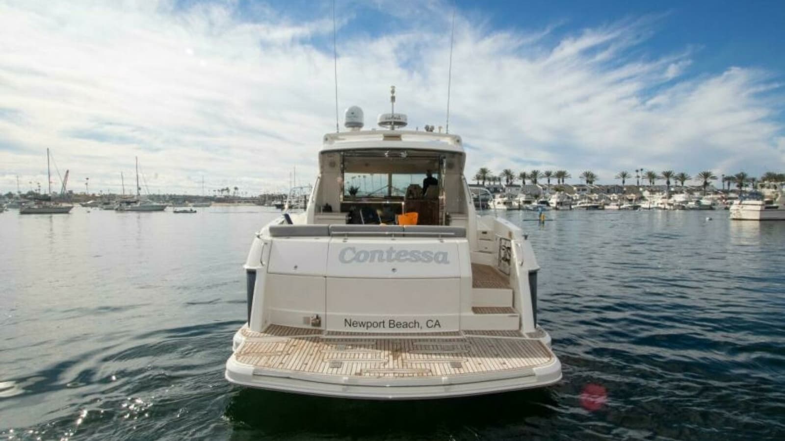 2012 Riviera 50 Sport Yacht "Contessa" - Aft View with Swim Platform