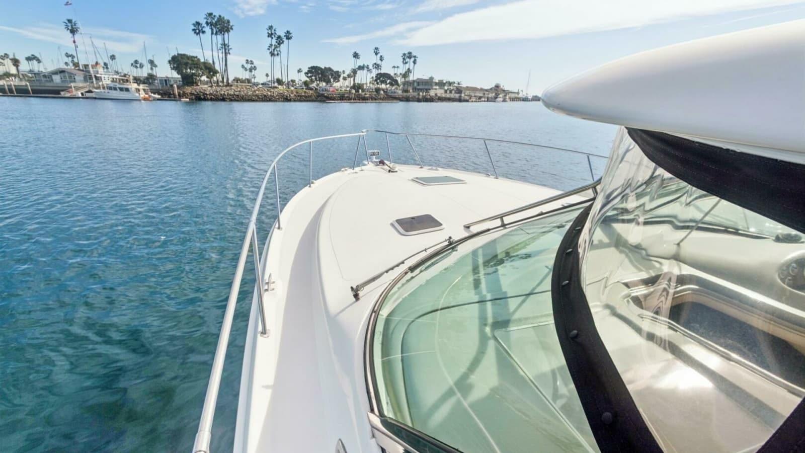 2000 Sea Ray 370 Express Cruiser "Sandie Lee" - Foredeck with Windshield View