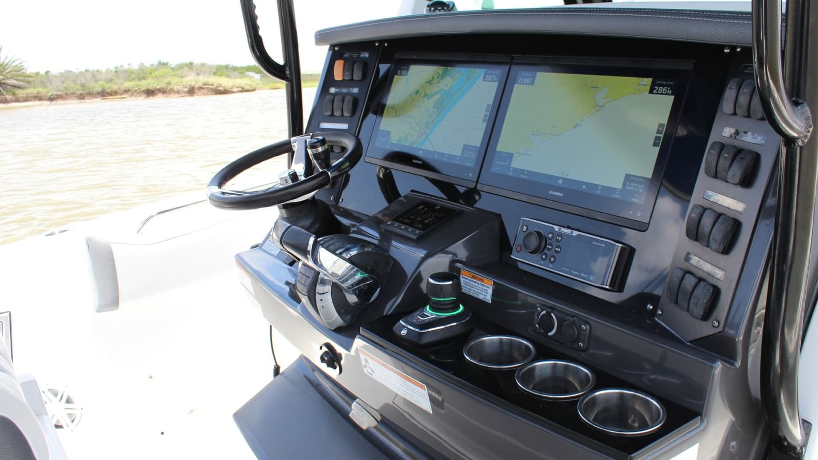 Helm Station with Dual Displays