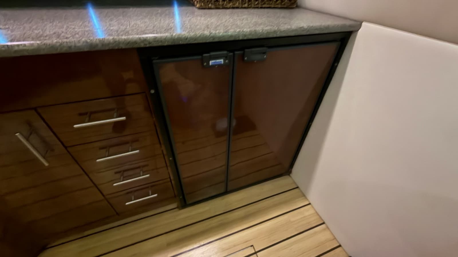Galley with Refrigerator and Storage