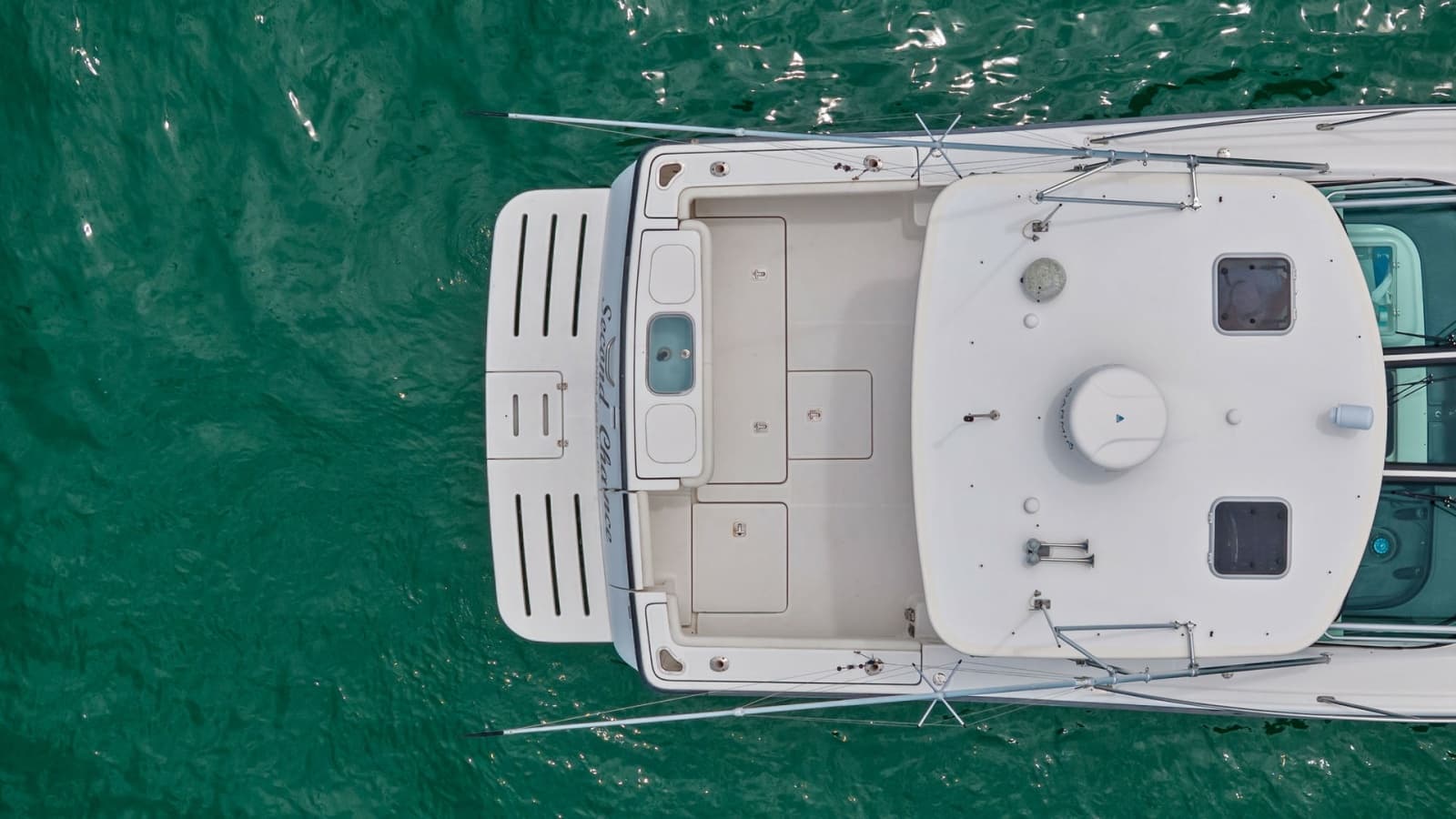 Aerial View of Aft Deck and Cockpit
