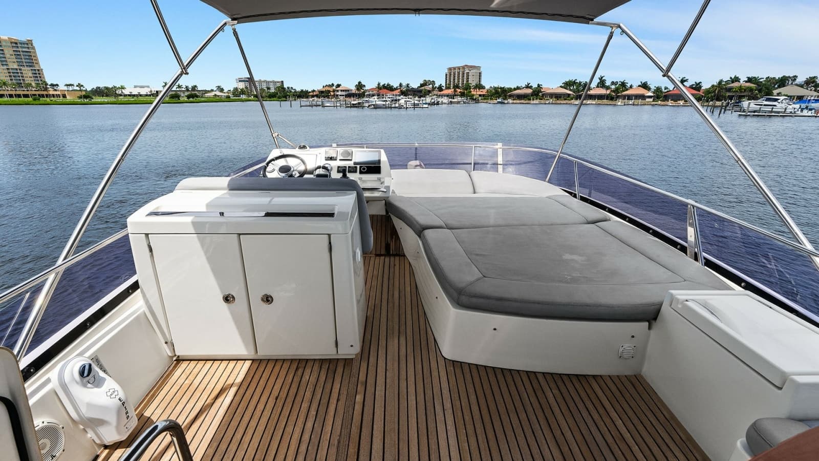Flybridge with Sunpad and Helm