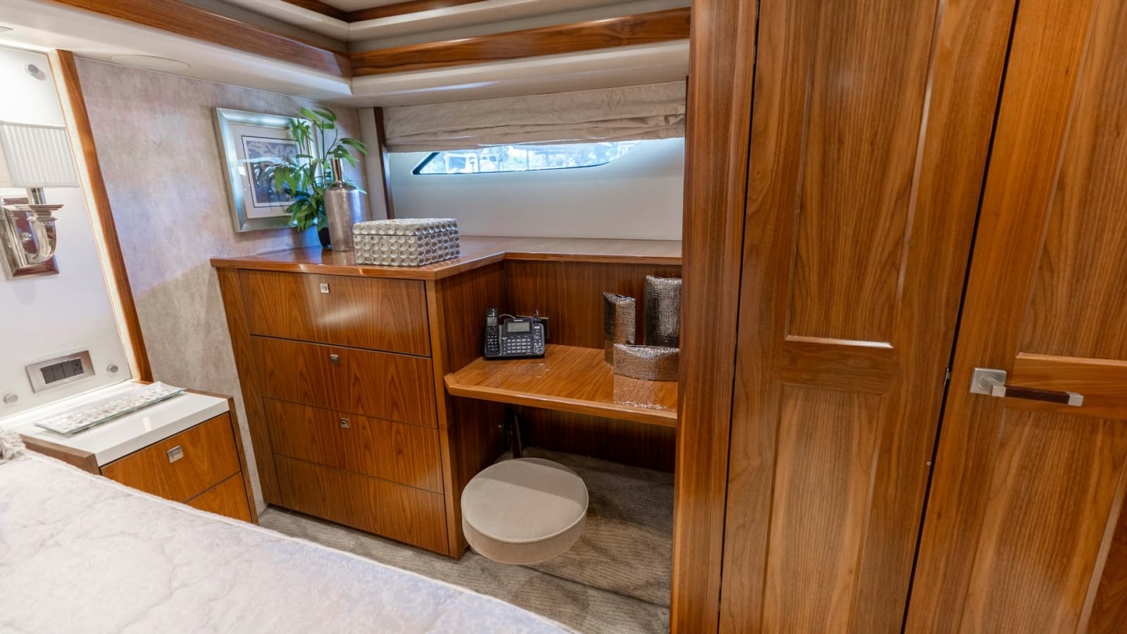 Master Stateroom Desk and Storage