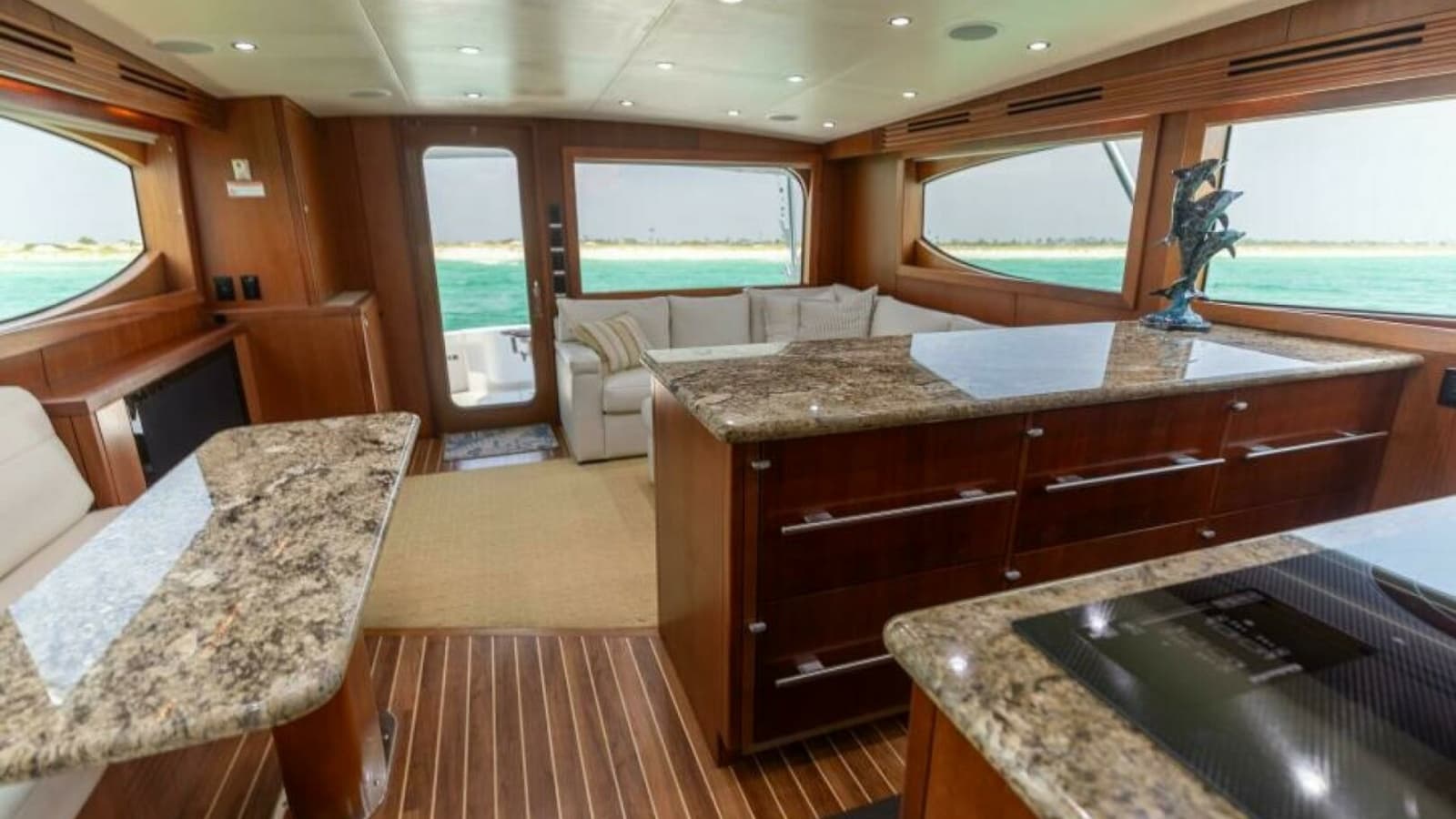 2008 Hatteras 60 Convertible Galley 2
