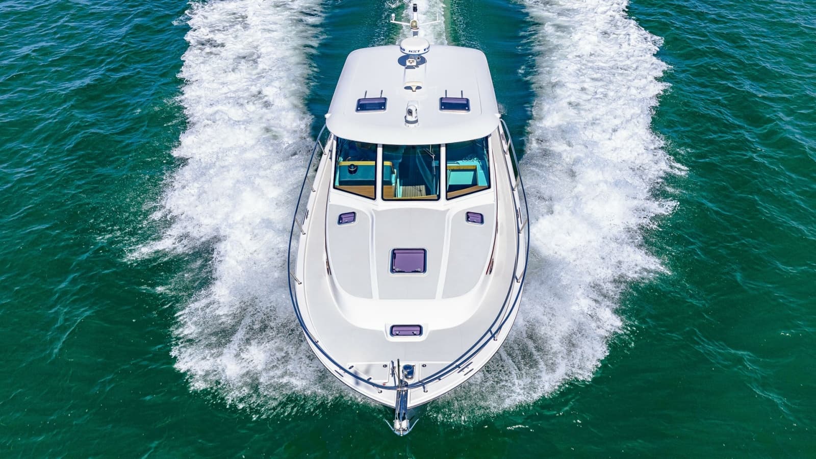 Aerial View of Bow Underway
