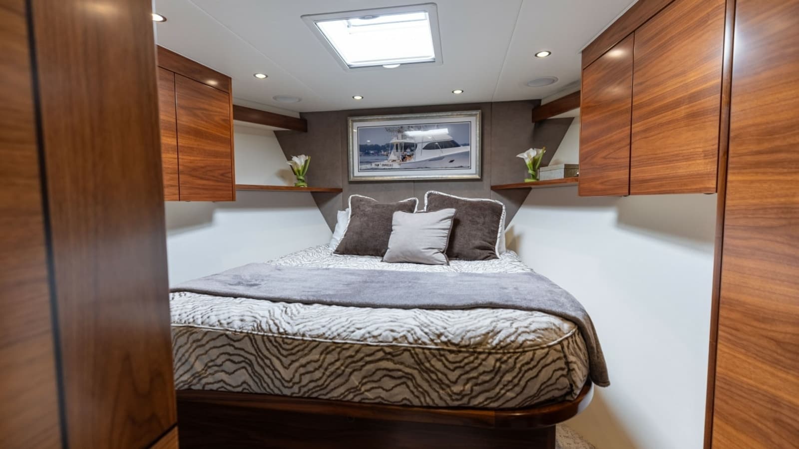 2023 Viking 72 Convertible- TEAM SUPREME- Forward Stateroom
