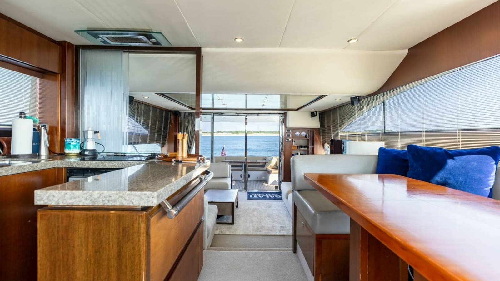 2011 Princess 64 'Harbor Story' - Galley & Dinette