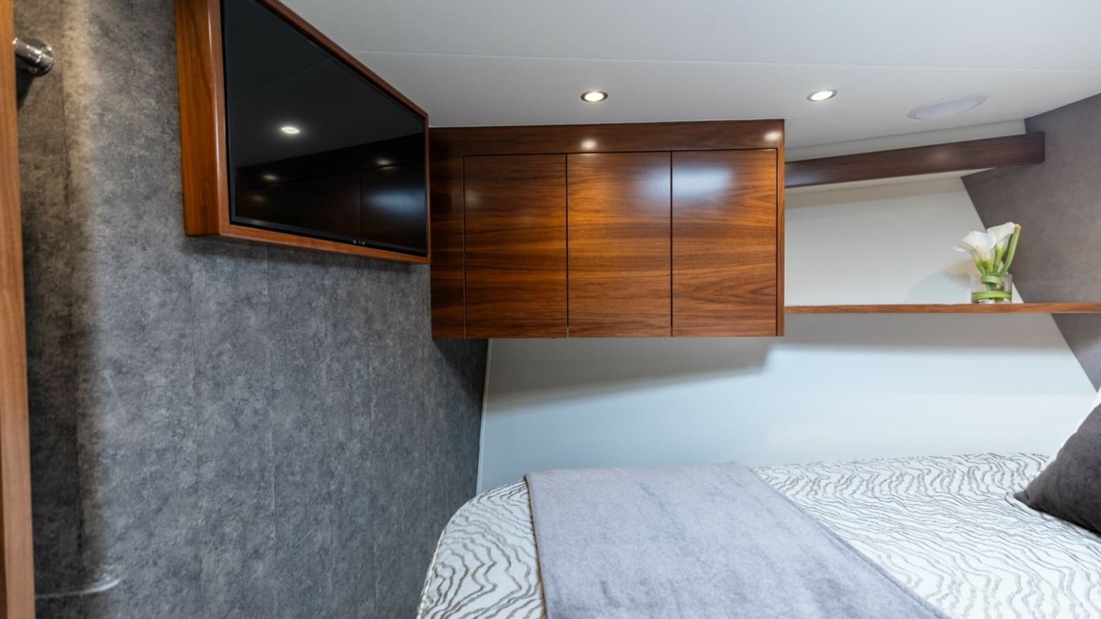 2023 Viking 72 Convertible- TEAM SUPREME- Forward Stateroom