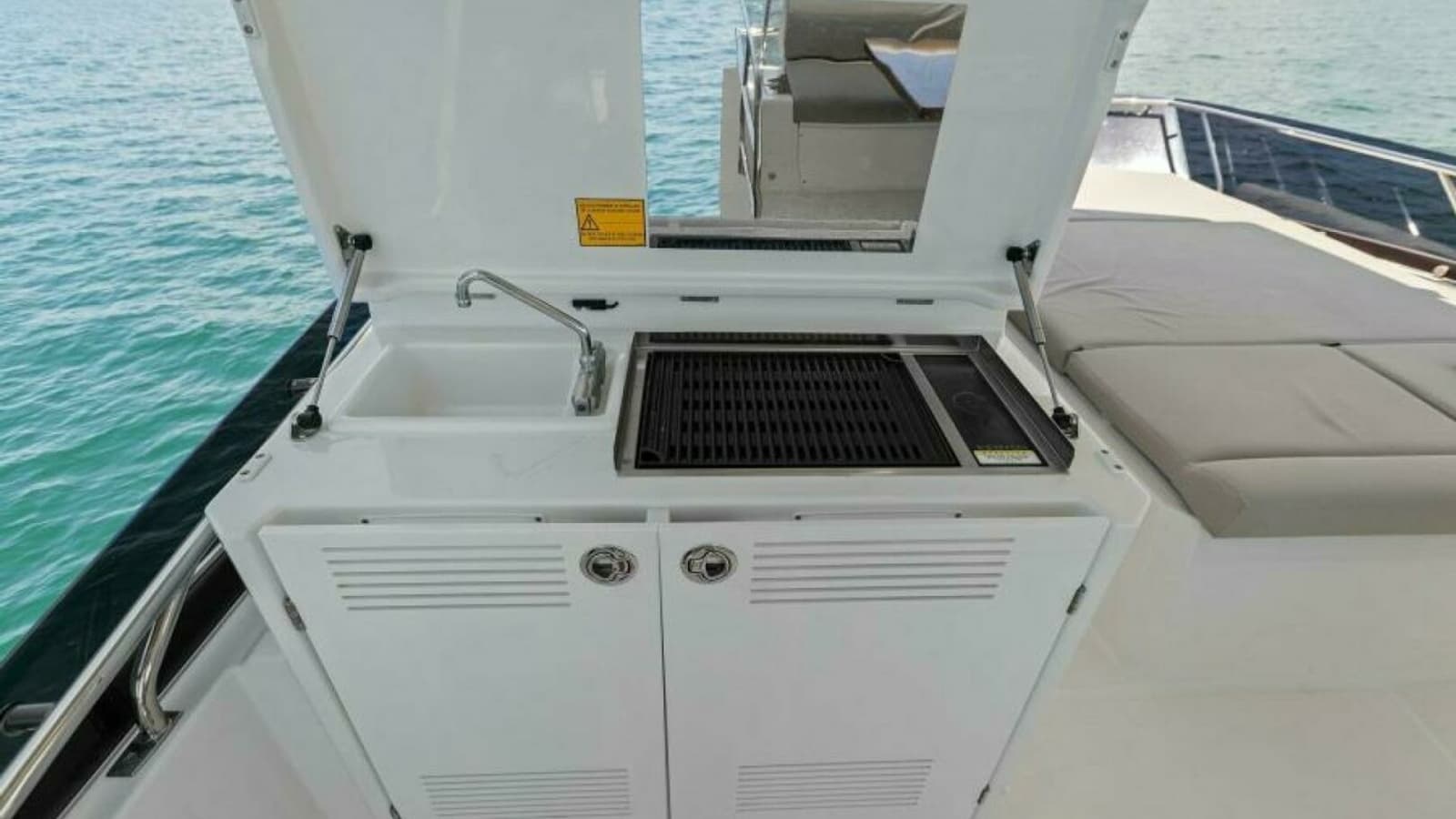 2022 59 Prestige Flybridge - How Sweet It Its - Flybridge Grill