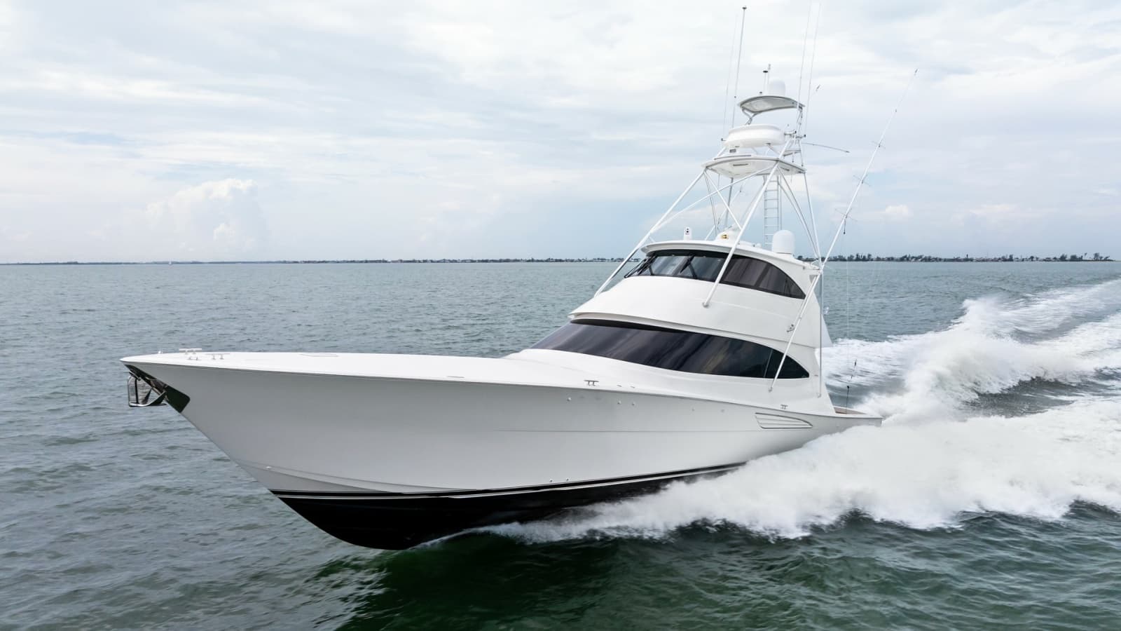 Viking 72 Enclosed Bridge Cruising