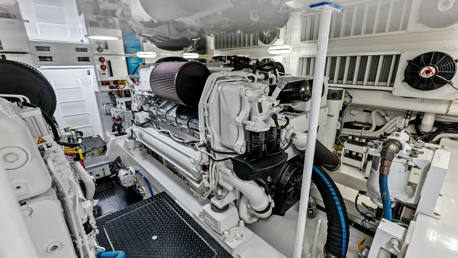 Engine Room with Twin Engines