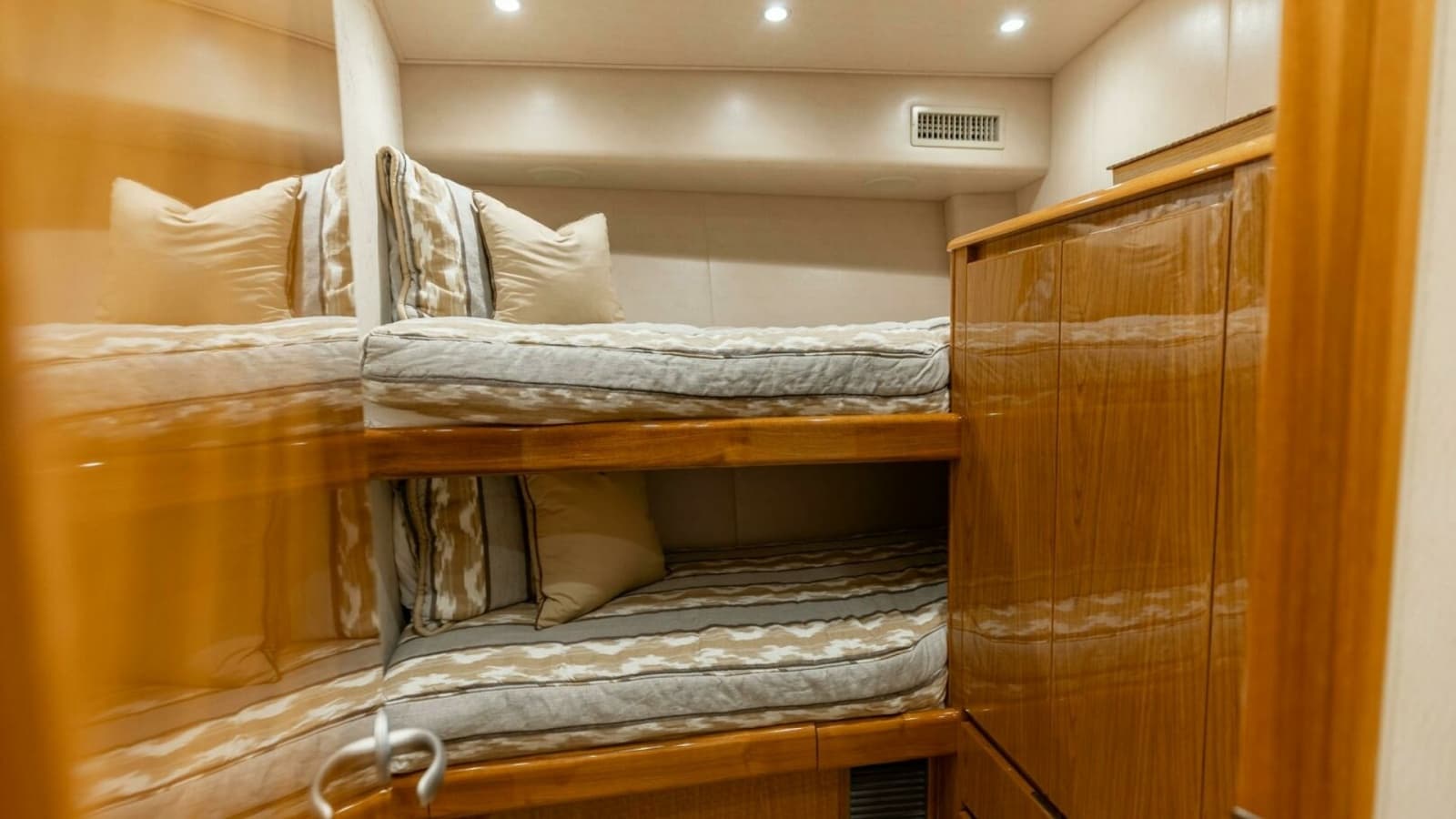 2013 Viking 76 Convertible- REEL FIRE-Port Forward Stateroom