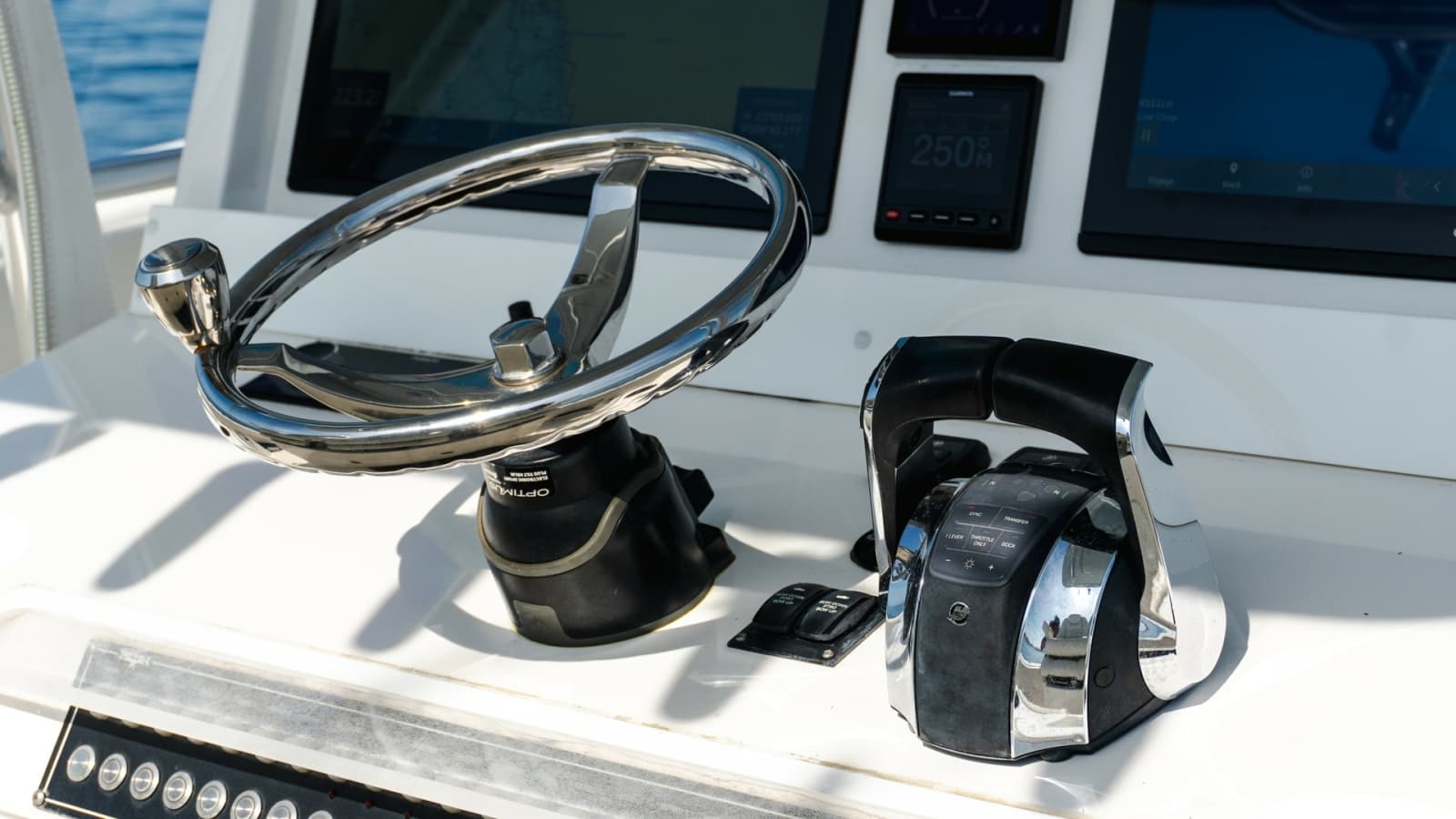 Helm Station with Steering and Controls