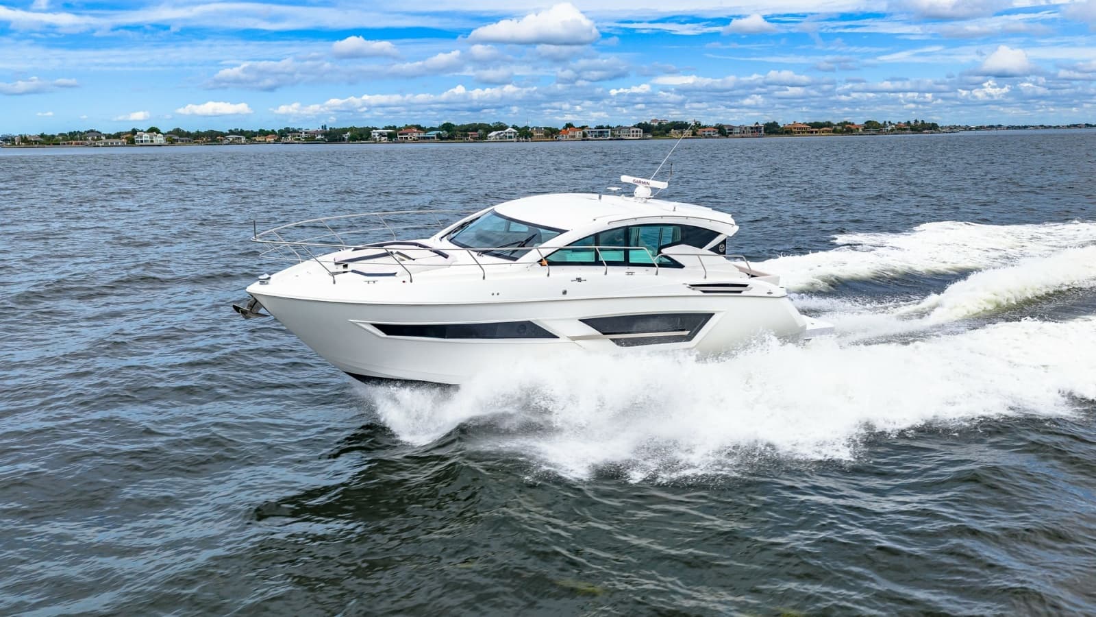 Side View Cruising on Open Water