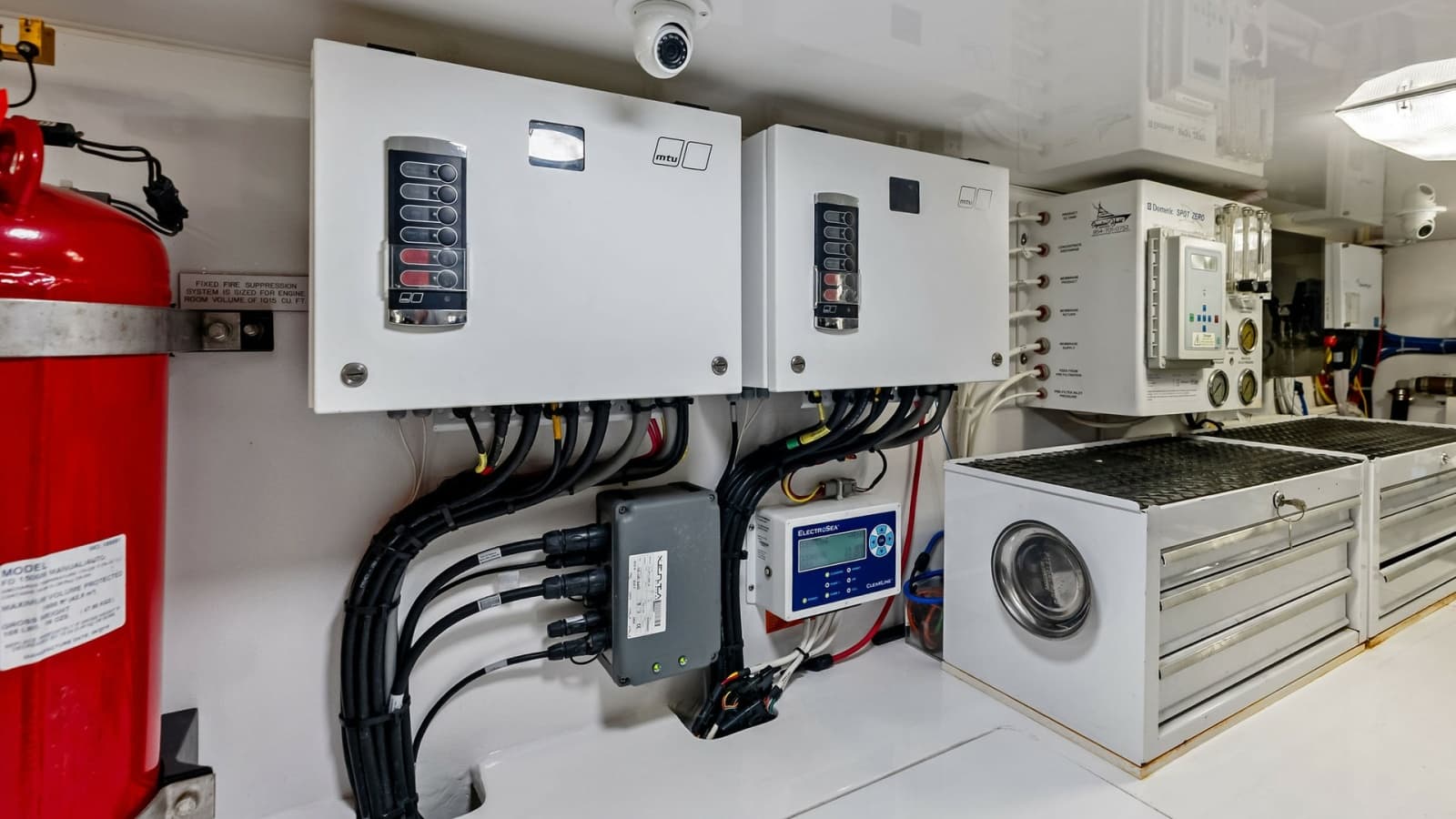 Engine Room Electrical Panels and Storage