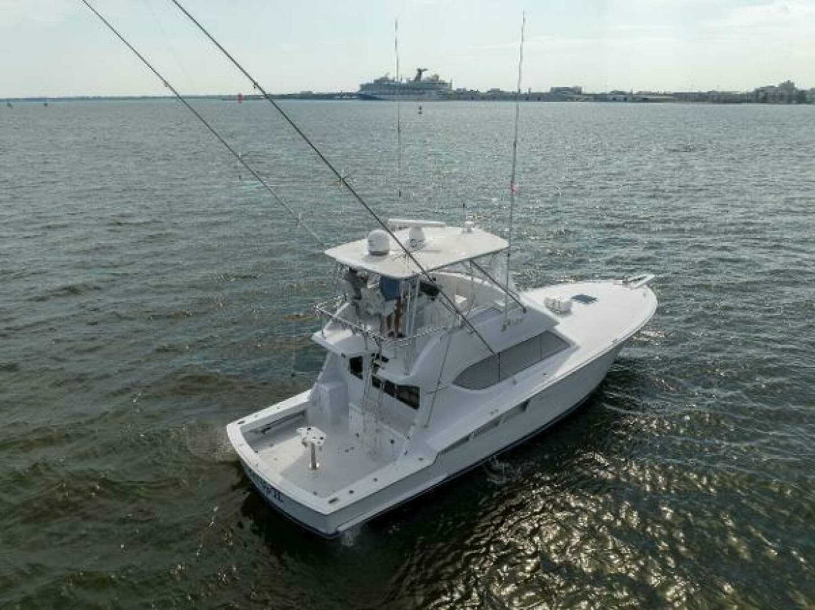 Hatteras 50 Tide Up II - Aerial Profile