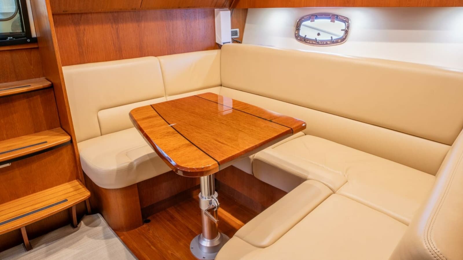 2015 Tiara Yachts 4300 Open "Teddy's Float Too" Elegant Interior Dinette Area