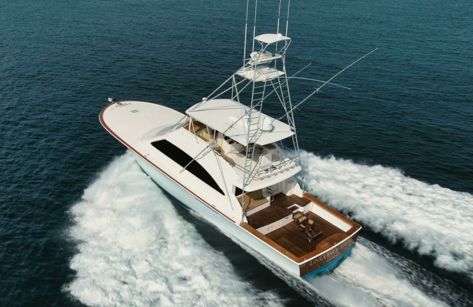 Ocean 73 UNCONQUERED - Aerial Running Shot