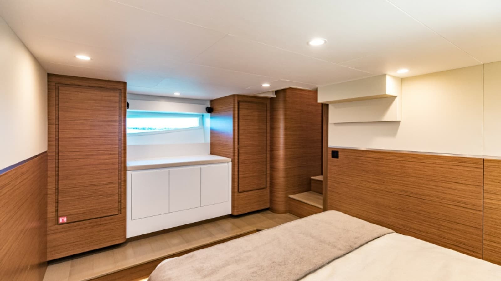 2020 Bertram 61 Convertible "SINE METU" - Elegant Master Stateroom Interior