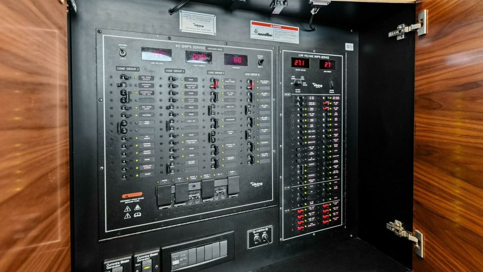 2023 Viking 54 Convertible "Olde Floridian" - Electrical Control Panel