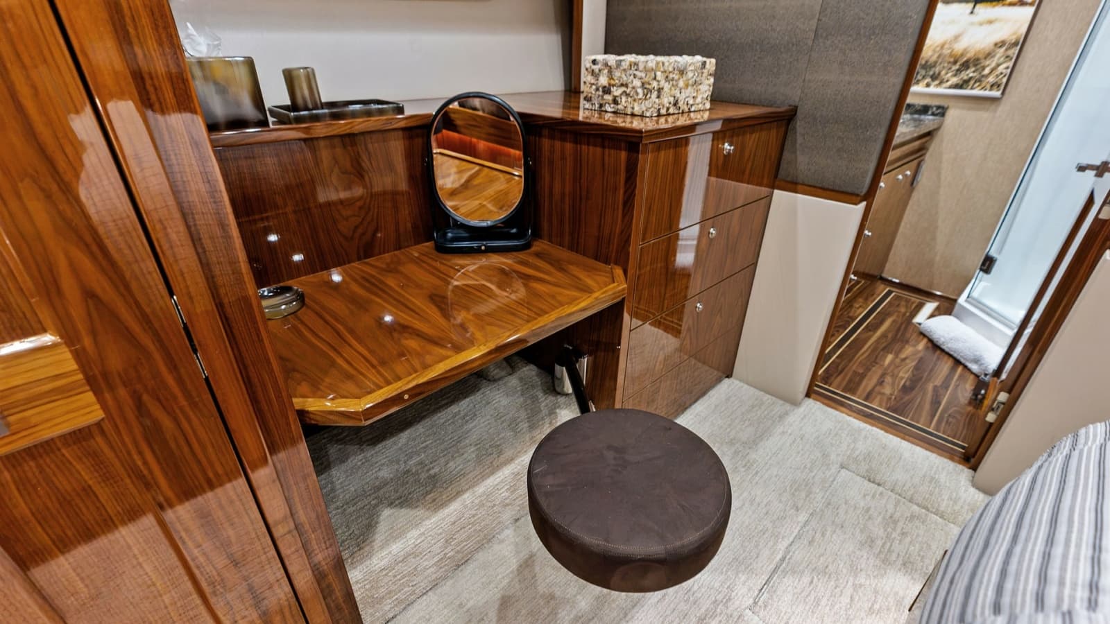 Elegant Vanity Area with Seating