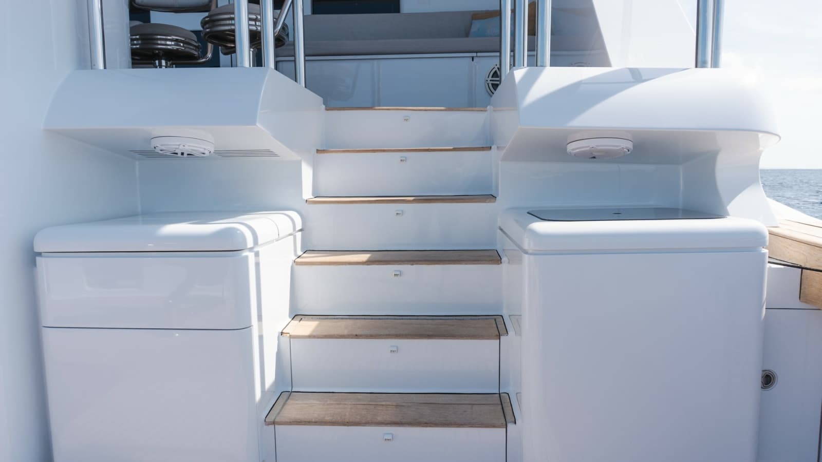Aft Deck Stairs and Storage