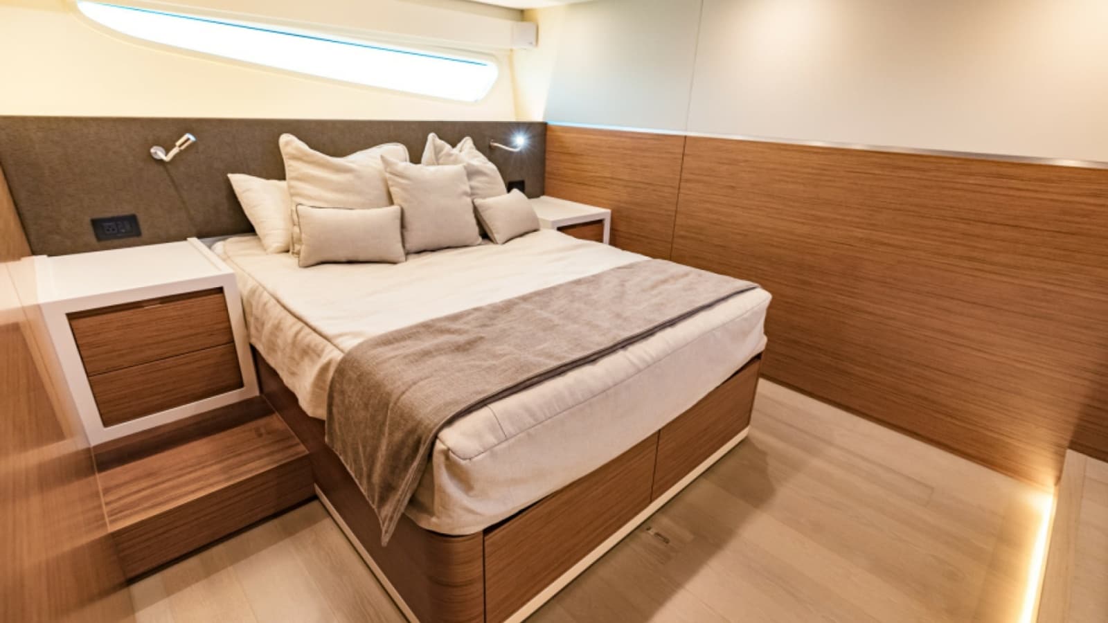 2020 Bertram 61 Convertible "SINE METU" - Master Stateroom with Modern Design