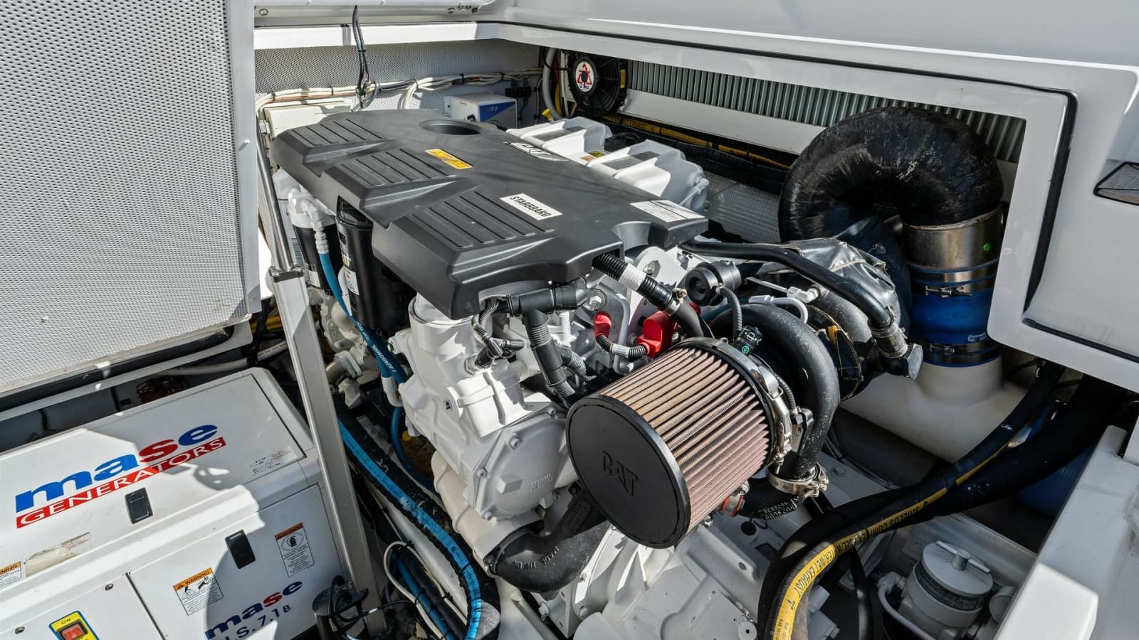 Engine Room with Diesel Engine