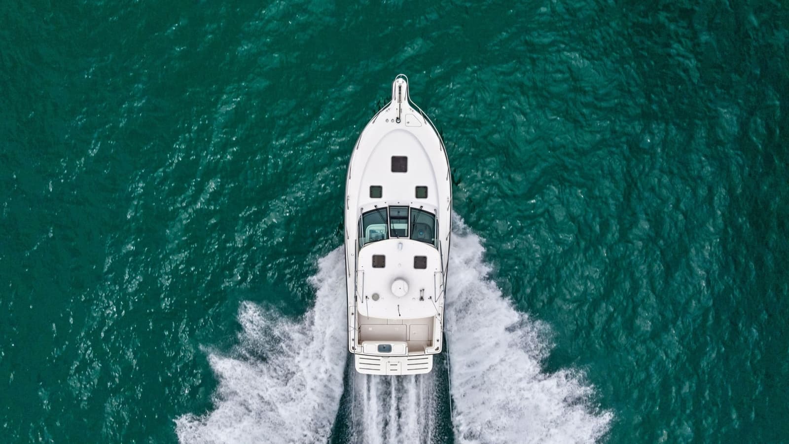 Aerial View of Bow on the Water