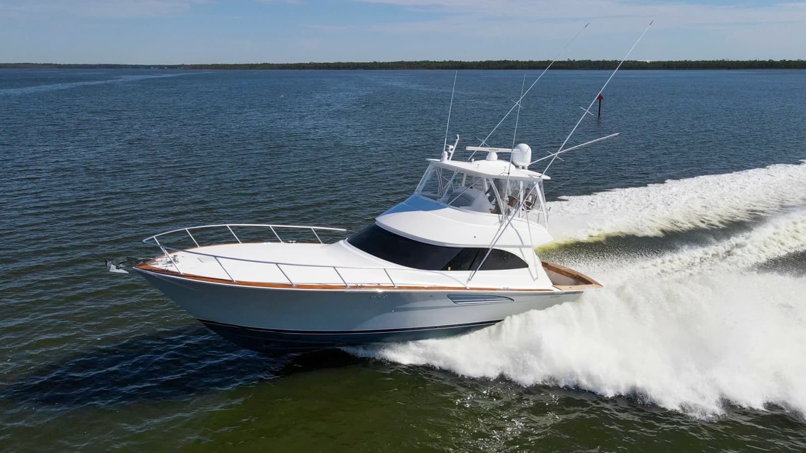 Viking 54 Convertible in Motion