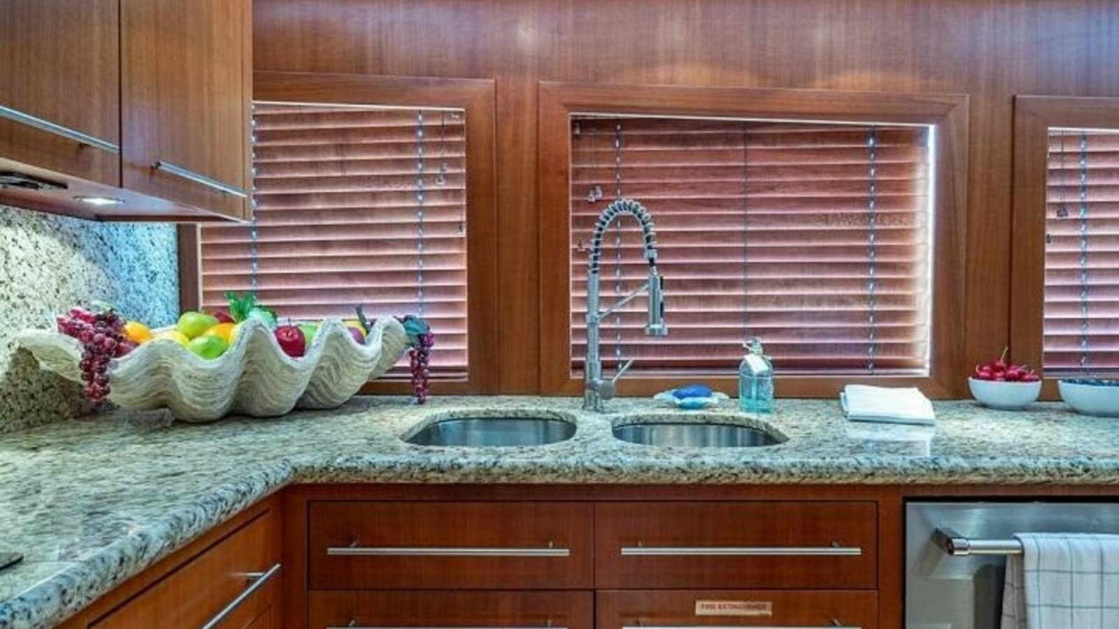 Galley with Granite Countertops