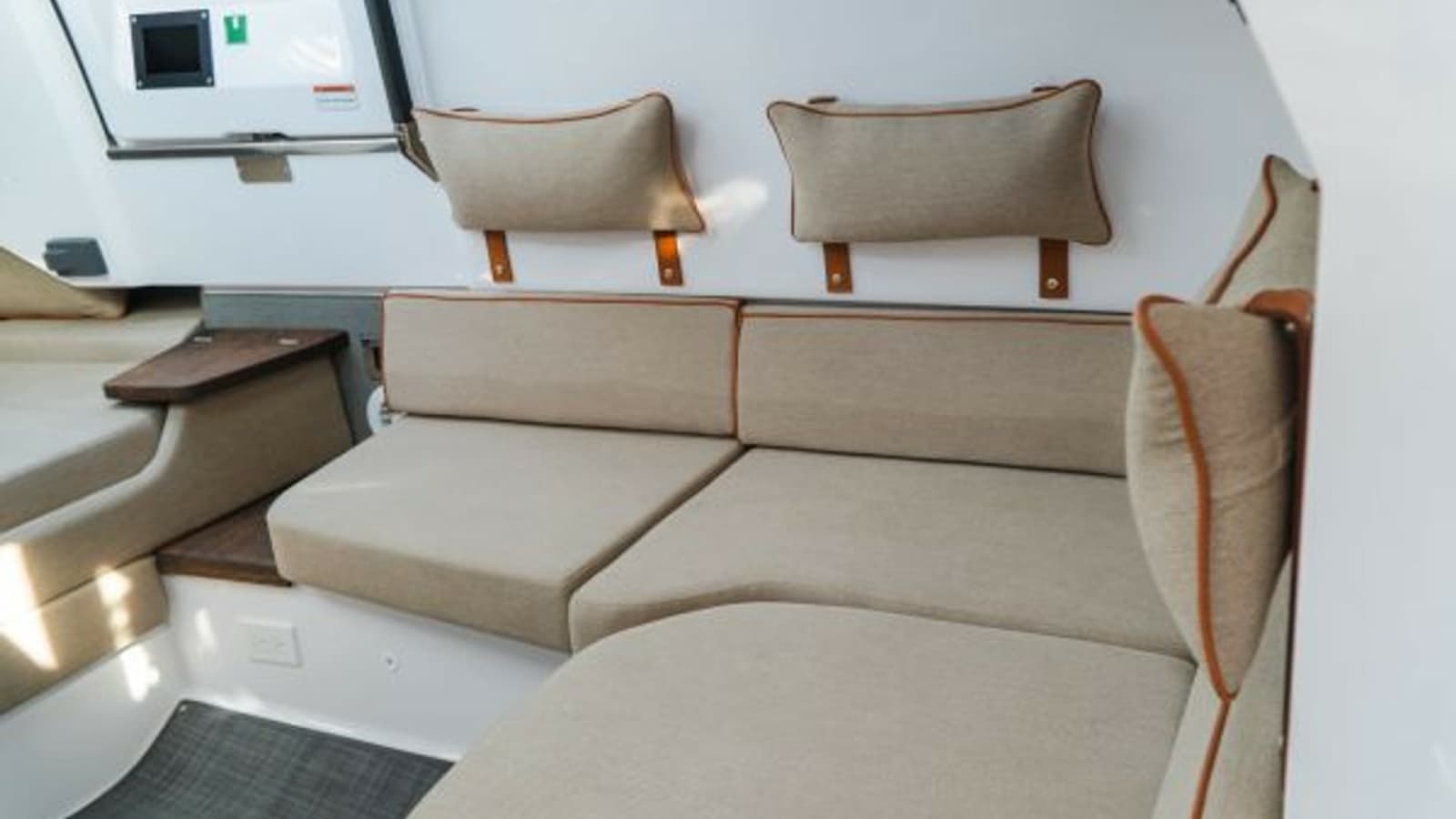 Cozy Aft Cabin Seating Area
