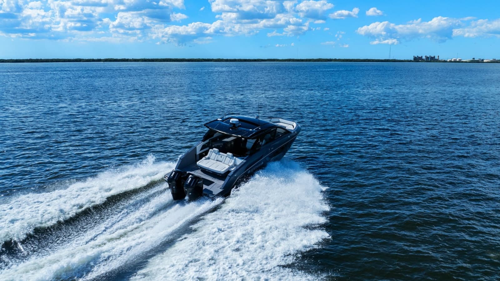 Aerial View of Cruisers Yachts 42 GLS