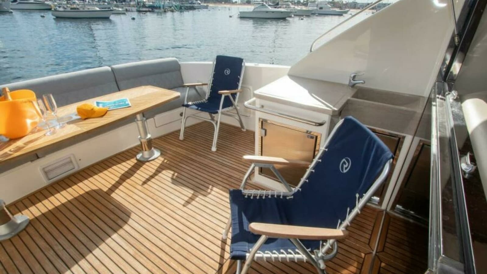 2012 Riviera 50 Sport Yacht "Contessa" - Aft Deck with Seating Area