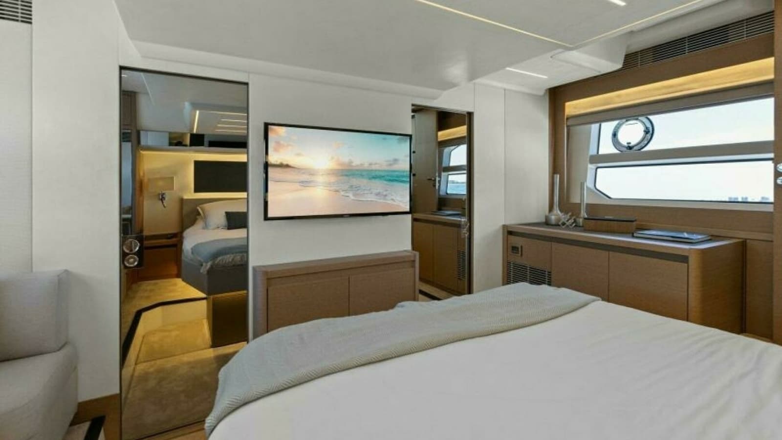 2022 59 Prestige Flybridge - How Sweet It Its - Master Stateroom